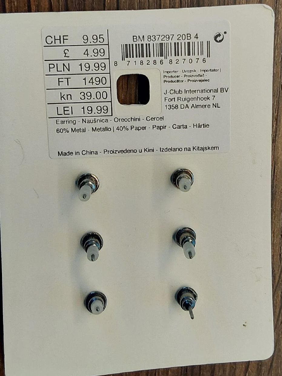 Ohrringe & -stecker: 3 Paar Ohrstecker neu – Neu und originalverpackt aus Köniz von scopello12 1