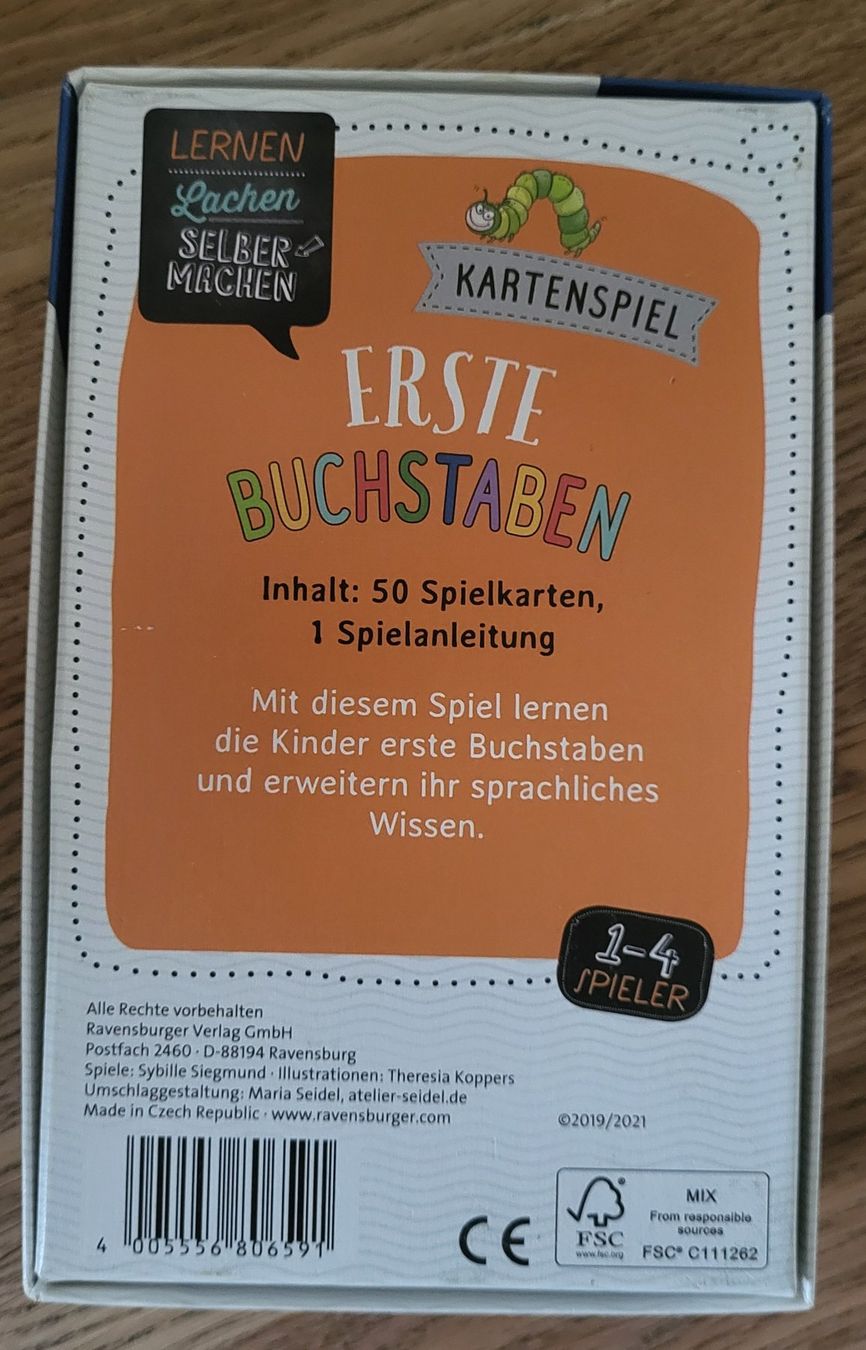 Ravensburger Giochi: Kartenspiel Erste Buchstaben – Nuovo (secondo la descrizione) da Biberist venduto da Nicelotti 1