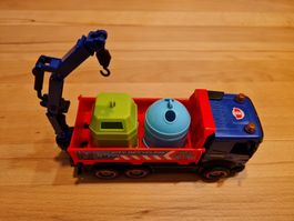 Spielzeug LKW Recycling mit Kran und Behältern