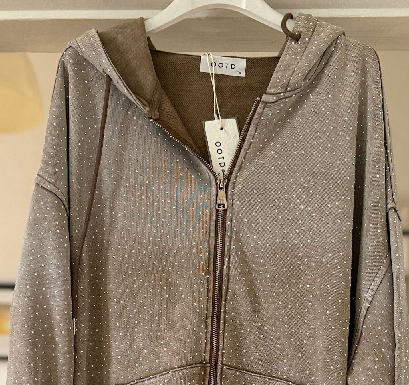 Pulls & Sweat-shirts: SWEAT-HOODIE MIXT COTON AVEC MICROSTRASS! M – Neuf avec emballage d'origine à Locarno par NicoNion 3