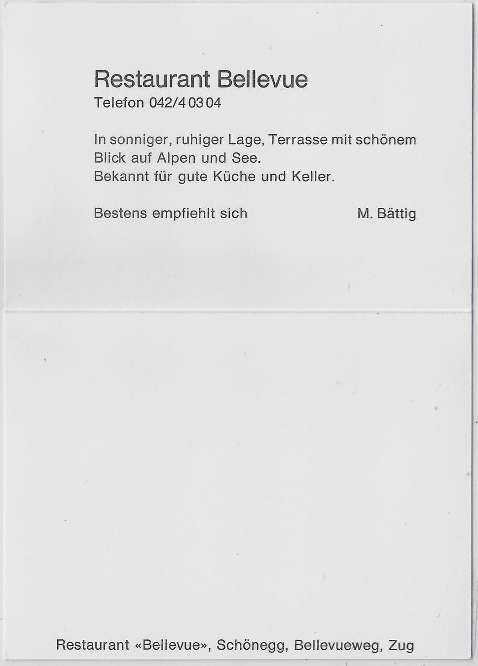 Cartoline postali: Flugaufnahme Restaurant Bellevue – Antico da Ettingen venduto da Kartenplanet 1