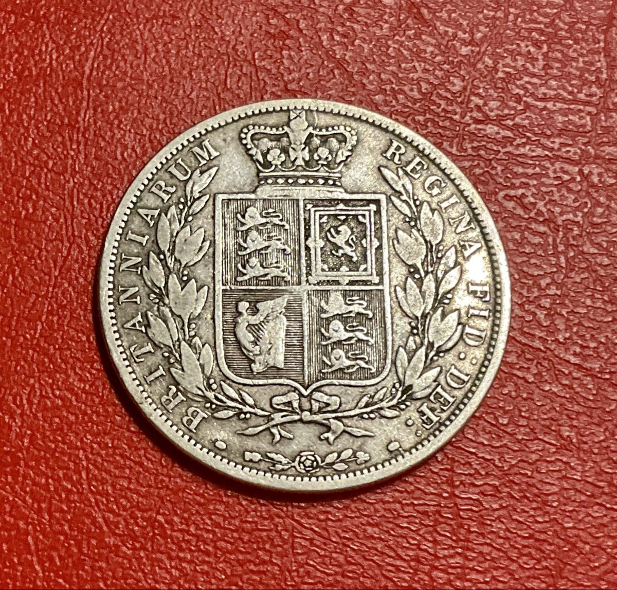 Alle Münzen: Half Crown, 1883, Silber 925 – Gebraucht aus schlieren von Retton