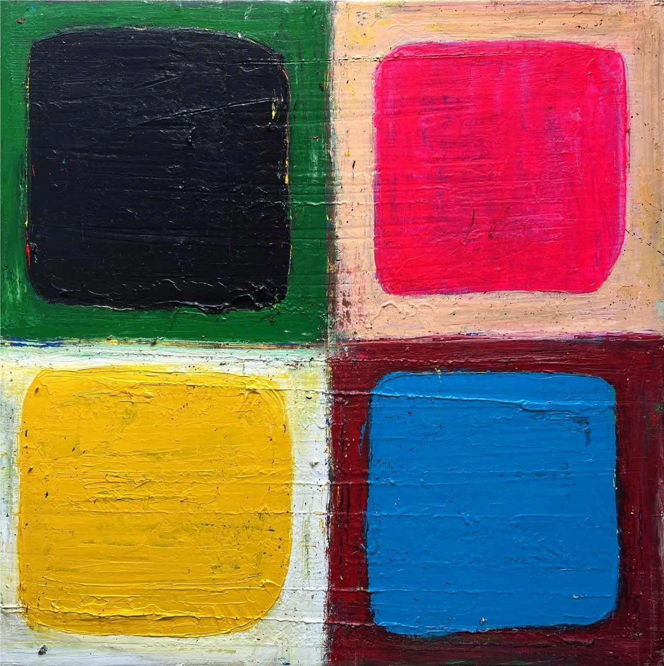 Dipinti: COLOR BLOCK FARBFELD MALEREI ORIGINAL HANDGEMALTES BILD – Nuovo e nell'imballaggio originale da Potsdam venduto da collectedforms 1