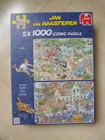 2x 1000 Teile Jan van Haasteren COMIC Puzzle SAFARI / Der St