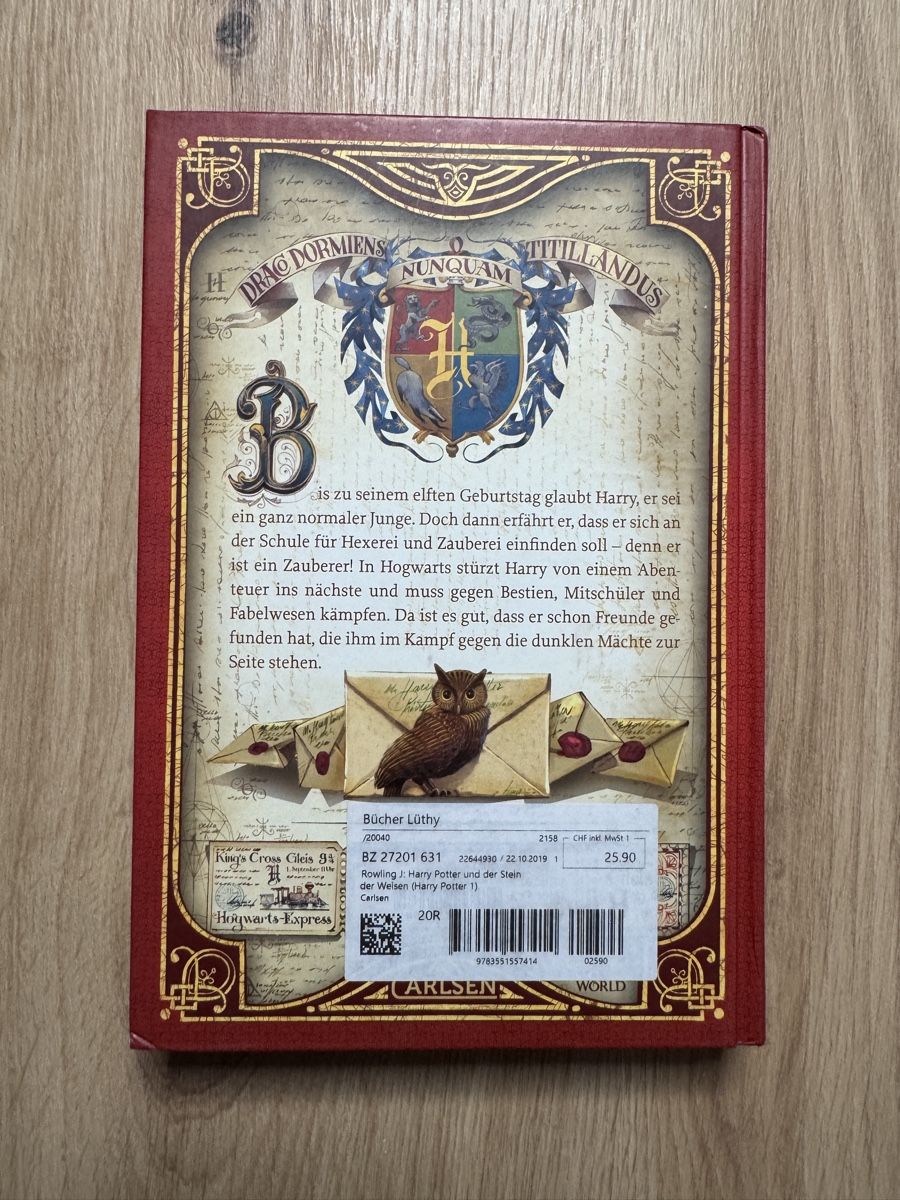 Harry Potter und der Stein der Weisen (Band 1) (Gebraucht) in