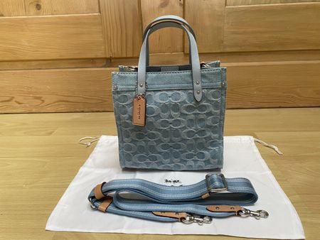 Coach Handtasche Umhängetasche Denim, Neu! mit Staubbeutel