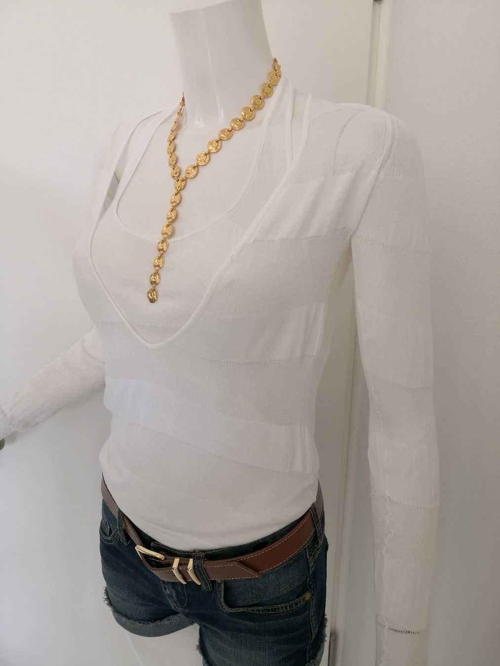 Mango Maglioni & Felpe: 🤩MANGO STRICK-TOP-PULLOVER WEISS – Nuovo (secondo la descrizione) da Olten venduto da Naja-Twins-Twins 1