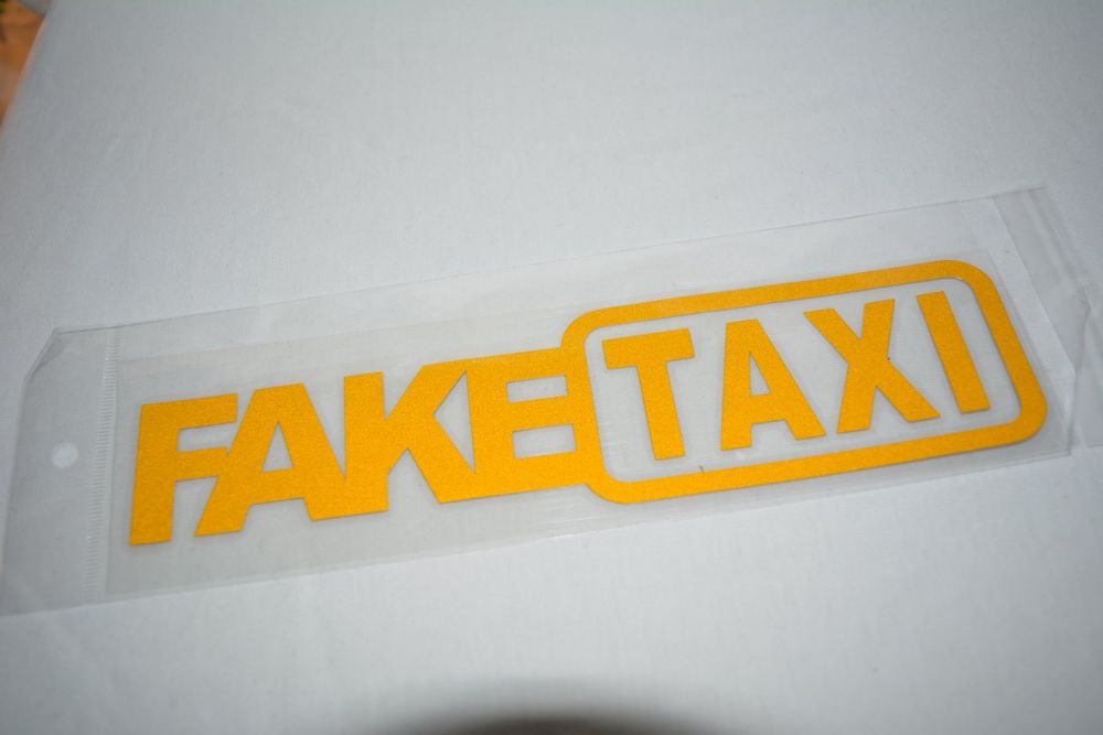 NEU FAKETAXI fake taxi sticker aufkleber kleber autosticker