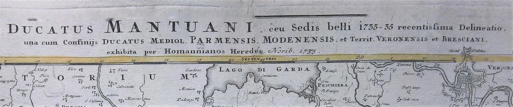 Cartine & Atlanti: Mantua Kupferstichkarte 1735 – Usato da Rafz venduto da booksell 2