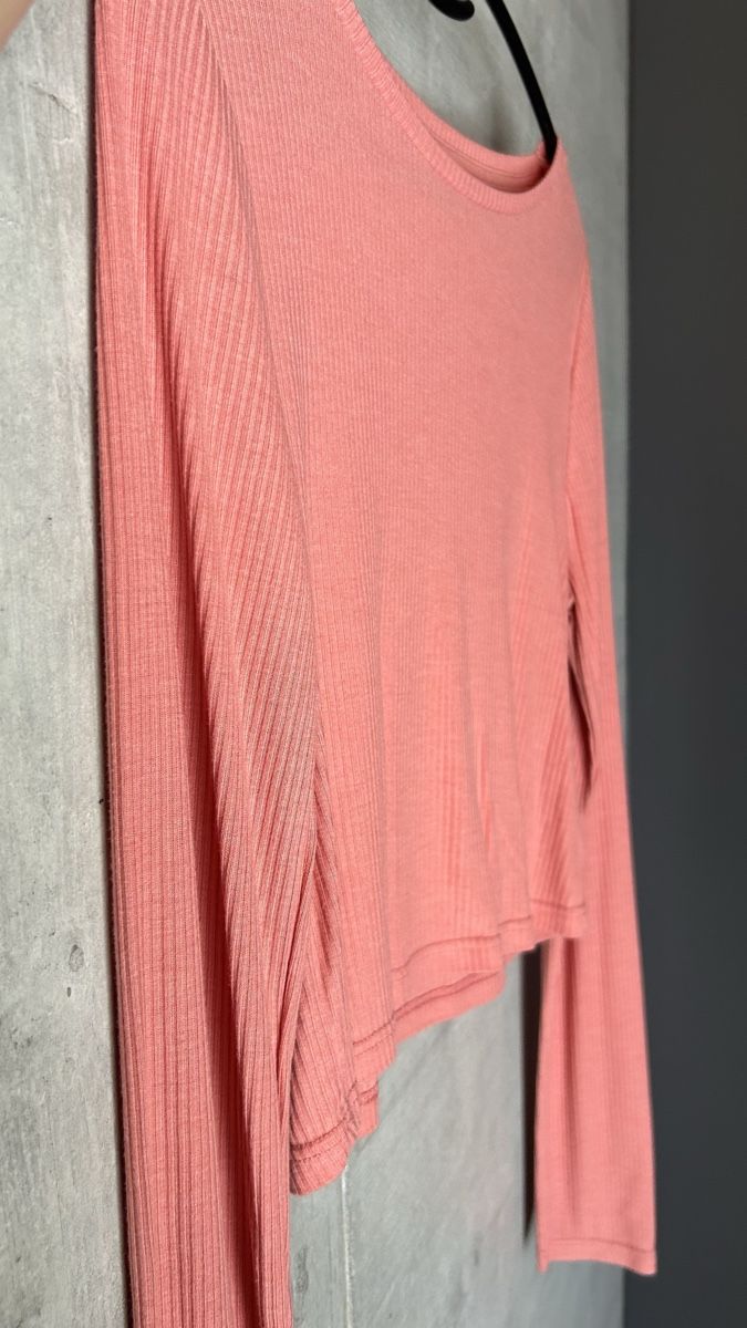 Topshop Top: Topshop Langarm, Gr. 40, Rosa/Lachs – Usato da Frenkendorf venduto da ana_h7dx 6