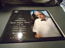 Schallplatte Albert Schweitzer, Bach Organ Music Vol. III