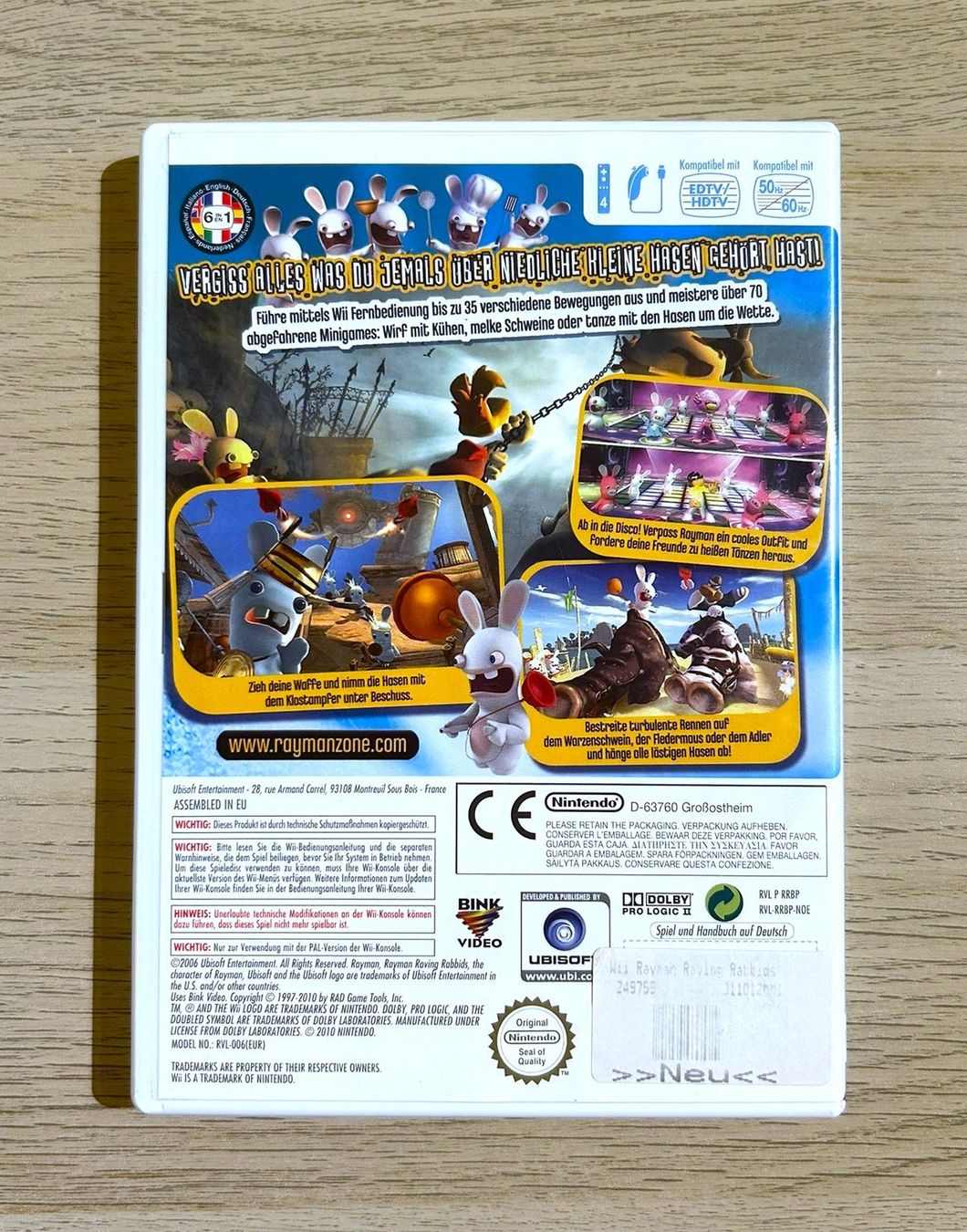 Nintendo Spiele: Rayman Raving Rabbids Nintendo Wii – Gebraucht aus St. Gallen von Alpine.Arcade 1