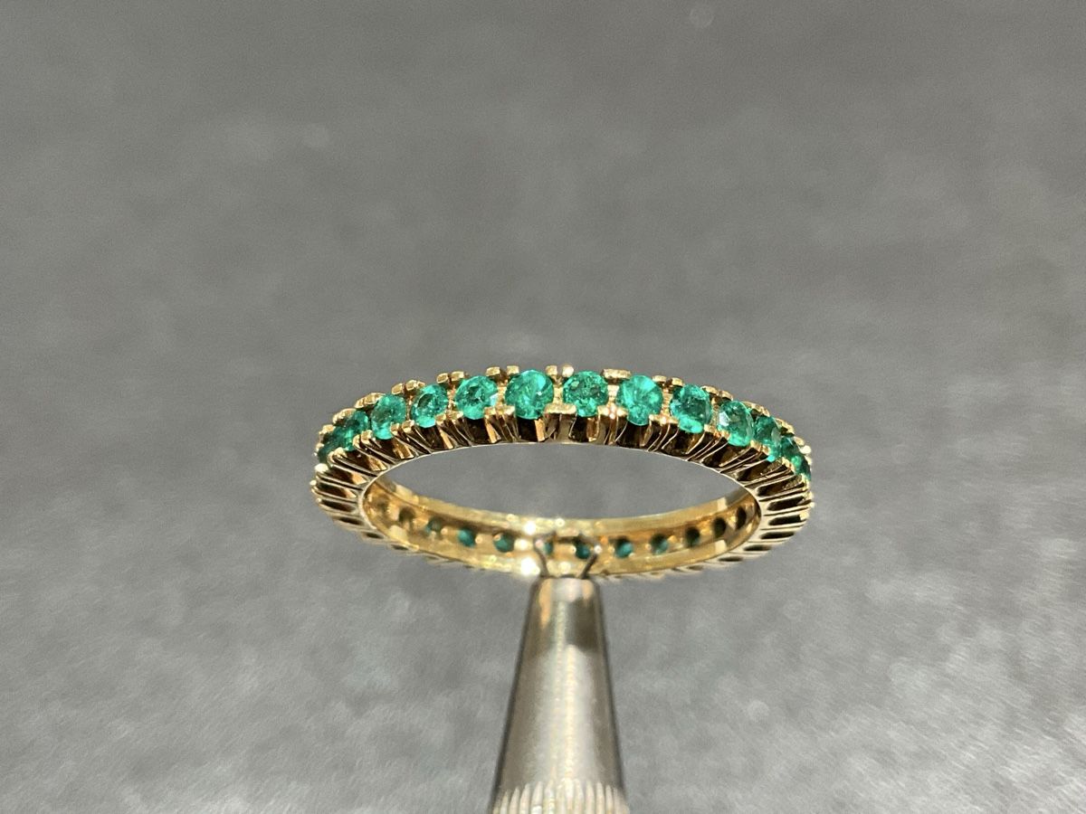 Anelli: Damenring 18k Smaragd – Usato da Schaffhausen venduto da glamour-shop
