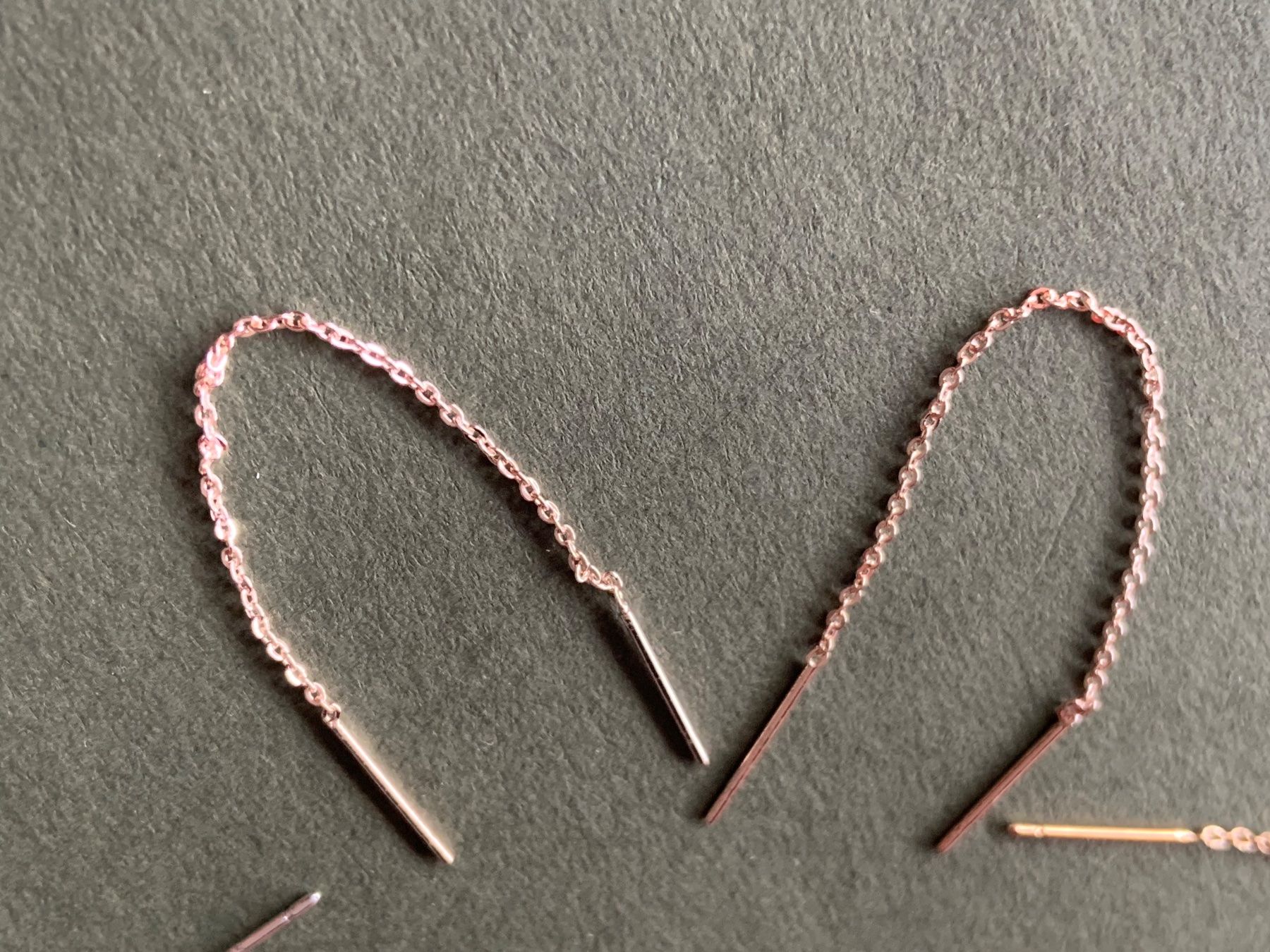 Orecchini pendenti & Orecchini a lobo: Faden-Ohrenringe pro Stk (8-9cm lang) – Usato da Laufen venduto da Bellebellezza 6