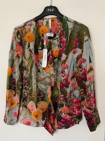 AKRIS Punto 100% Seiden Bluse Gr 36/38 NEU NP 699