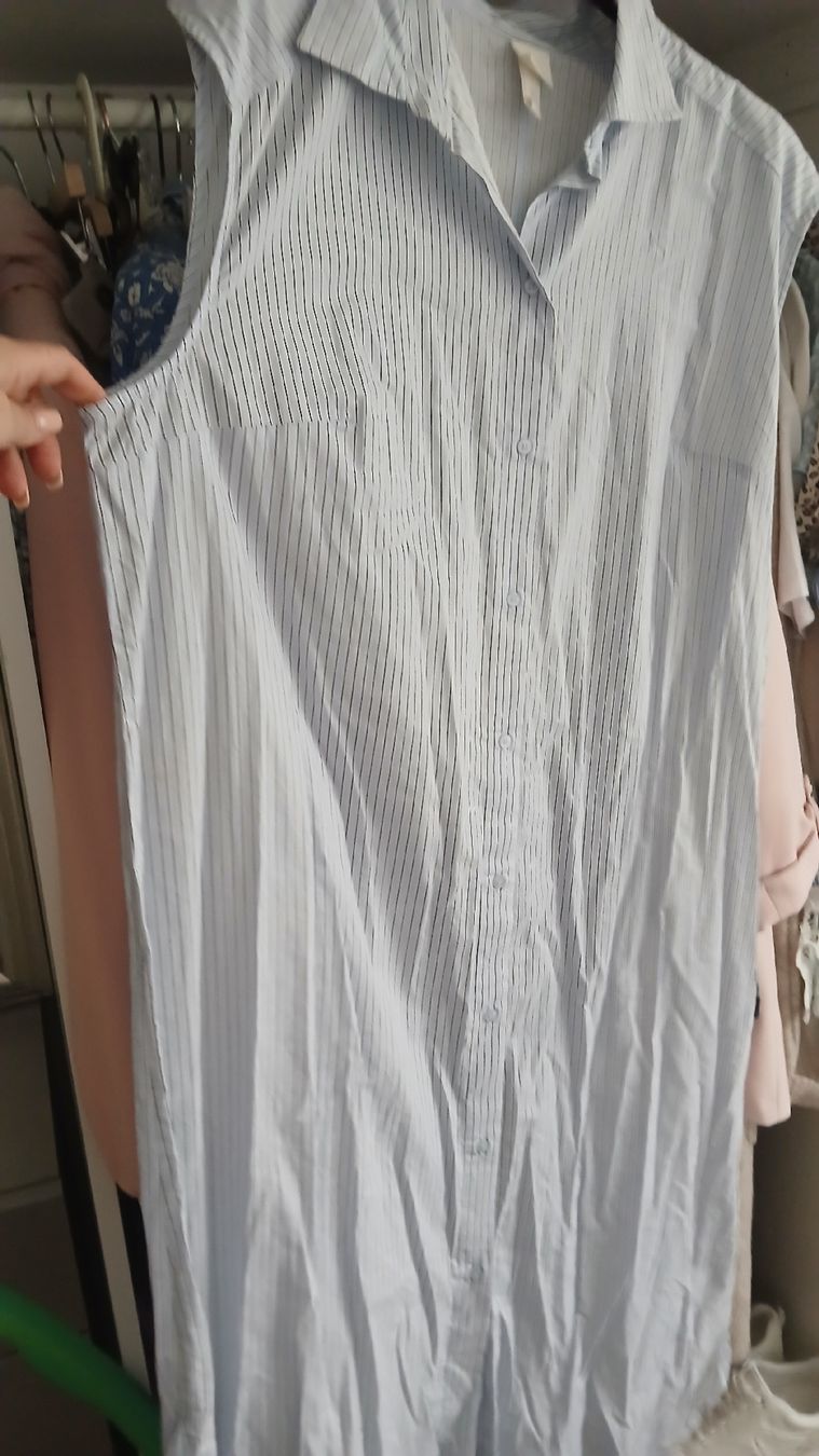 H&M Vestiti: Hemdkkeid hellblau, sehr lang, Gr L, H&M – Usato da Beinwil am See venduto da Superchance 3