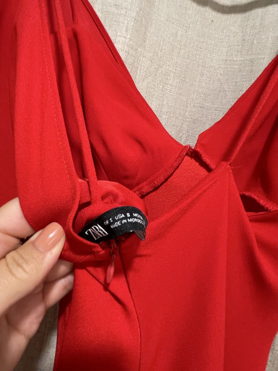 Zara Robes: Zara Kleid rot Grösse S, Polyester Versand + 9.- – D'occasion à Meilen par ana9 4