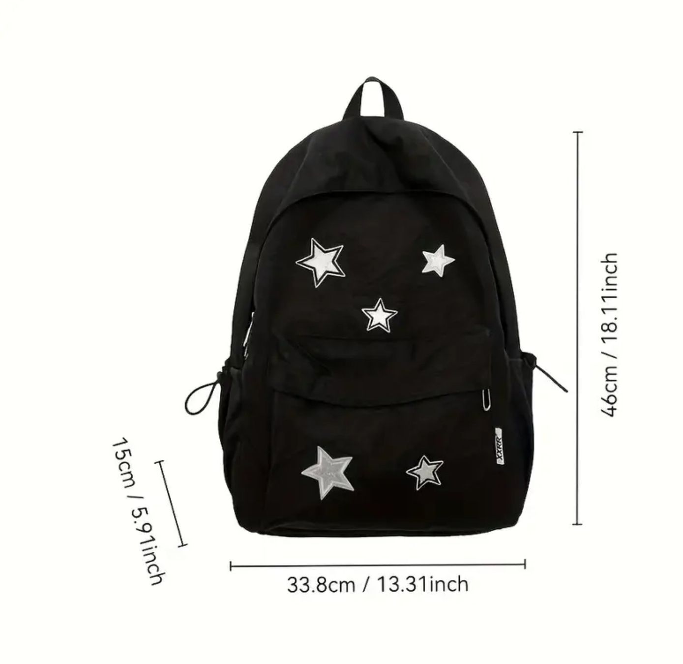 Kindertaschen: Schwarzer Rucksack mit Sternen – Neu und originalverpackt aus Reinach BL von Deinfashion 3