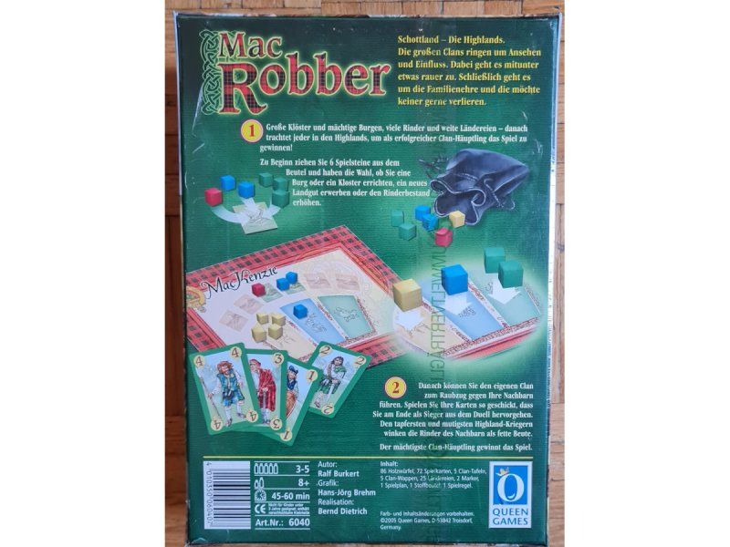 Giochi: Brettspiel "Mac Robber" – Nuovo e nell'imballaggio originale da Zürich venduto da Desmond01 1