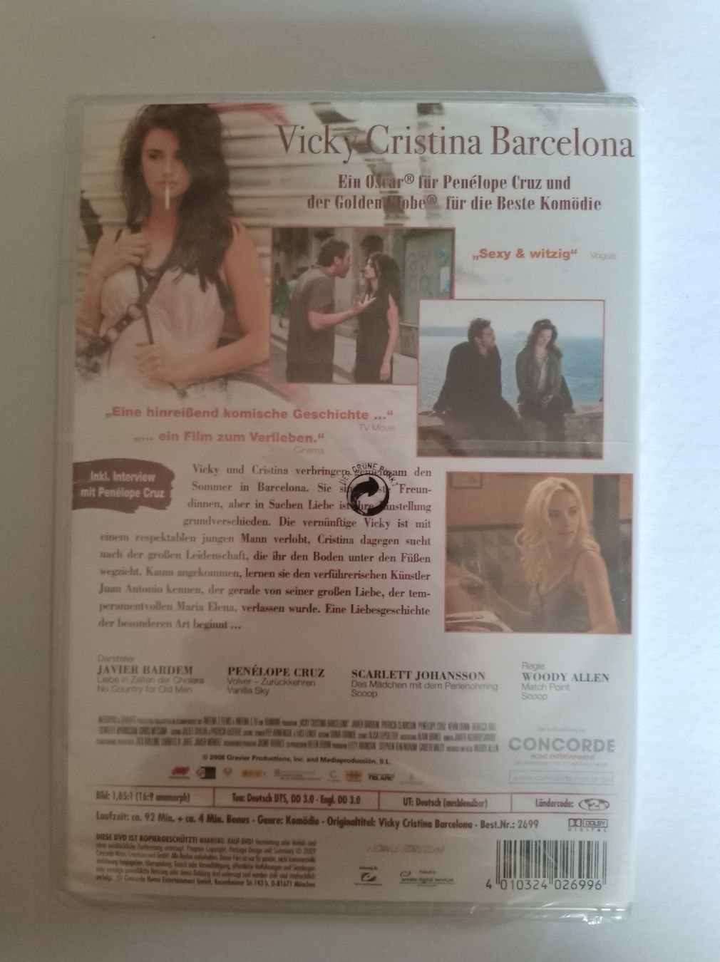 Tutti i DVDs: Vicky Cristina Barcelona DVD – Nuovo e nell'imballaggio originale da Tann venduto da Veebee6 1
