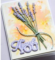 Neues Stanzschablonenset Lavendel