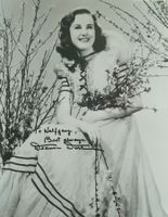 Deanne Durbin (1921-2013) Schauspielerin Autogramm Grossfoto