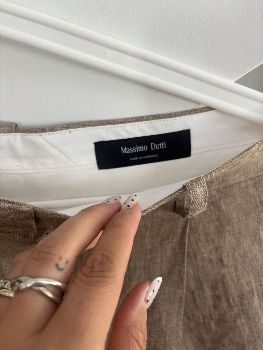 Massimo Dutti Pantaloni: Damen Hosen Leinen Beige – Nuovo (secondo la descrizione) da Schaan venduto da Nina.Zander_1990 1