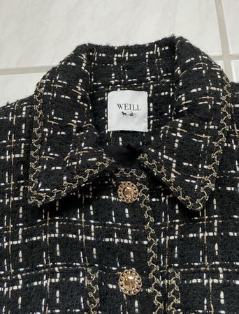 Boucle Jacke von Weill / schwarz / Grösse M / neu