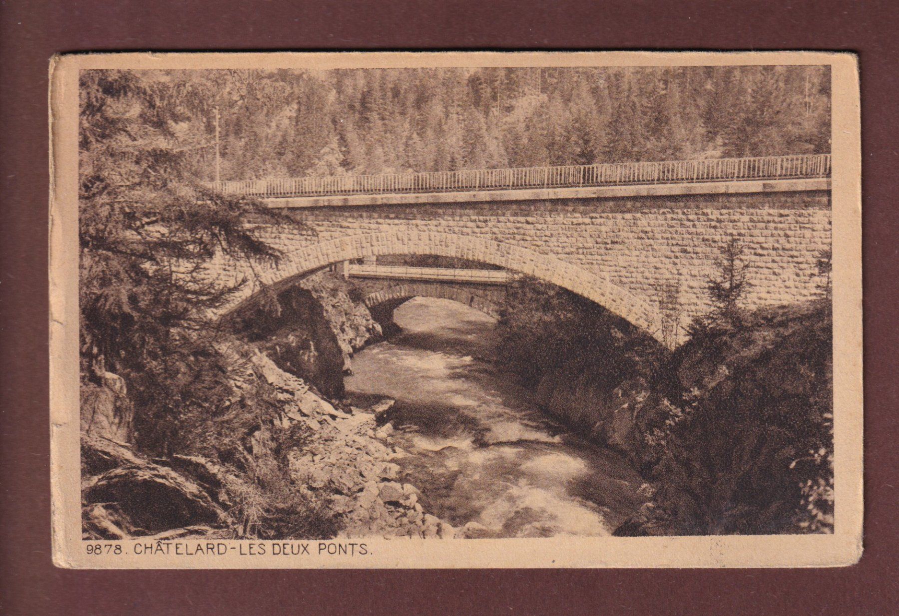 Cartes postales: CHÂTELARD - Les 2 ponts – D'occasion à Pully par nicecards-shop