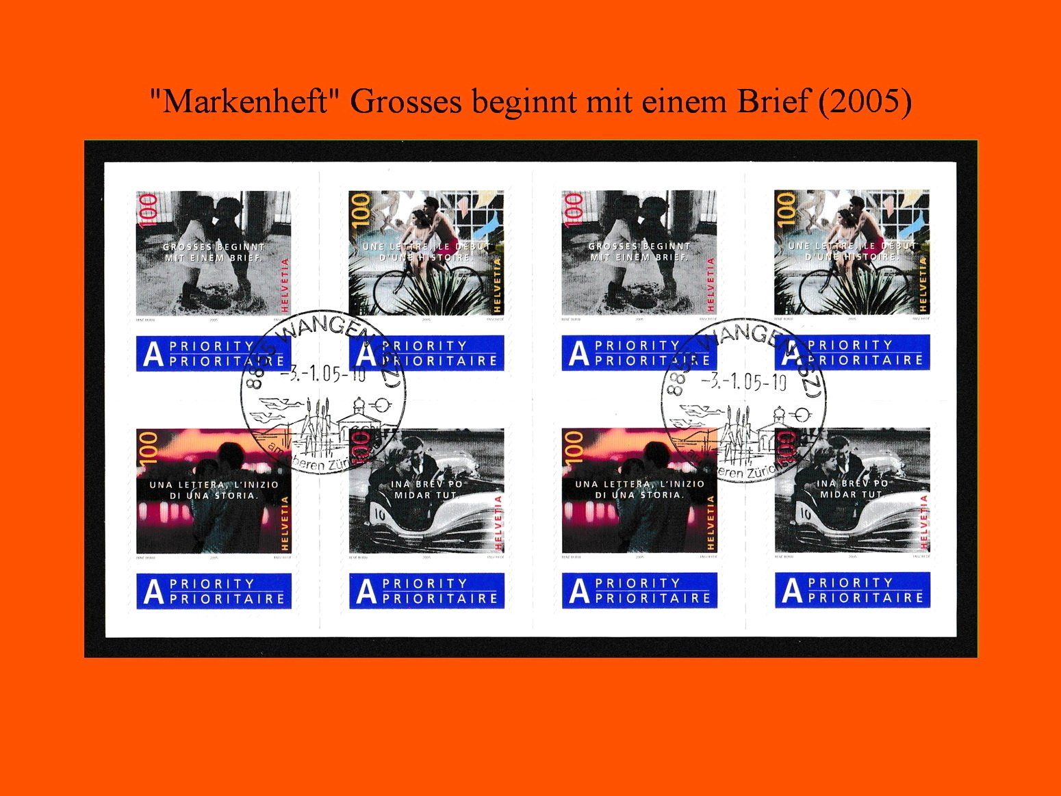 Tutti i francobolli: Markenheft "Grosses beginnt mit einem Brief"(2005) – Nuovo (secondo la descrizione) da Dübendorf venduto da Jumbo1990
