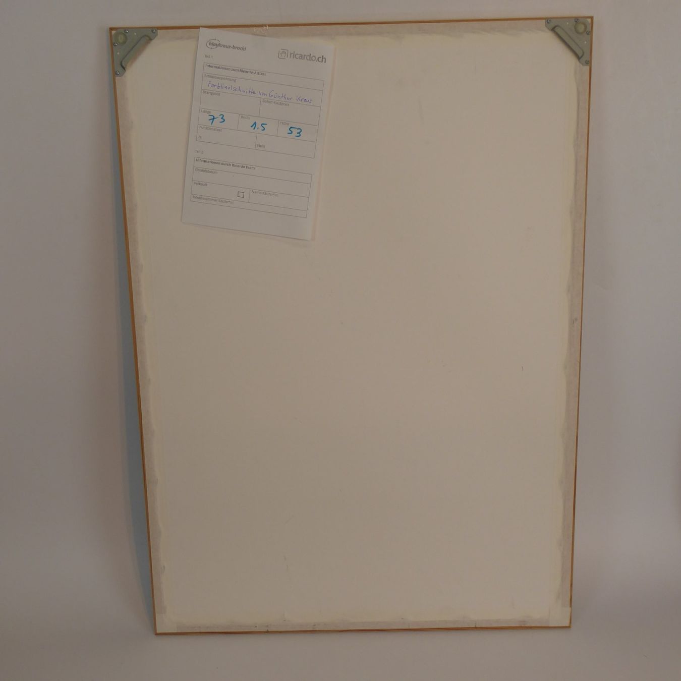Grafica & Litografie: Farblinoschnitte von Gunther Kraus – Usato da Bern venduto da blaukreuz-brocki_BE 3