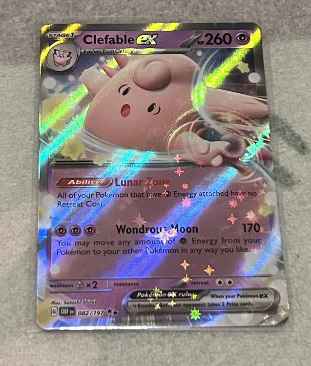 Clefable ex 82/197 Pokémon Obsidian Flames Pokémon TCG | Kaufen auf Ricardo