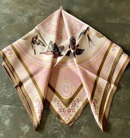 Ermenegildo Zegna Pour Patek Philippe Geneve silk scarf 2000