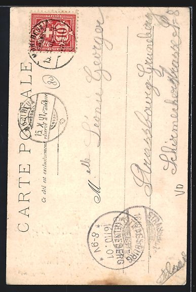 Cartoline postali: Glion, Chemin de Fer de Territet-Glion,  – Usato da Berlin venduto da bartko-reher 1