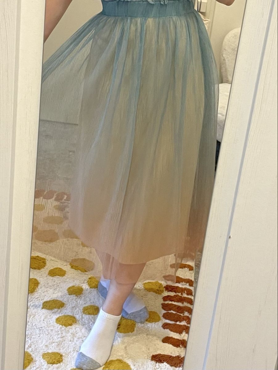 H&M Gonne: Jupe longue dégradée bleu-beige – Nuovo (secondo la descrizione) da Lausanne venduto da mar_2lwm 2