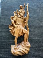 Holz Relief Heiliger Christophorus, Wanddeko, ca. 66cm hoch