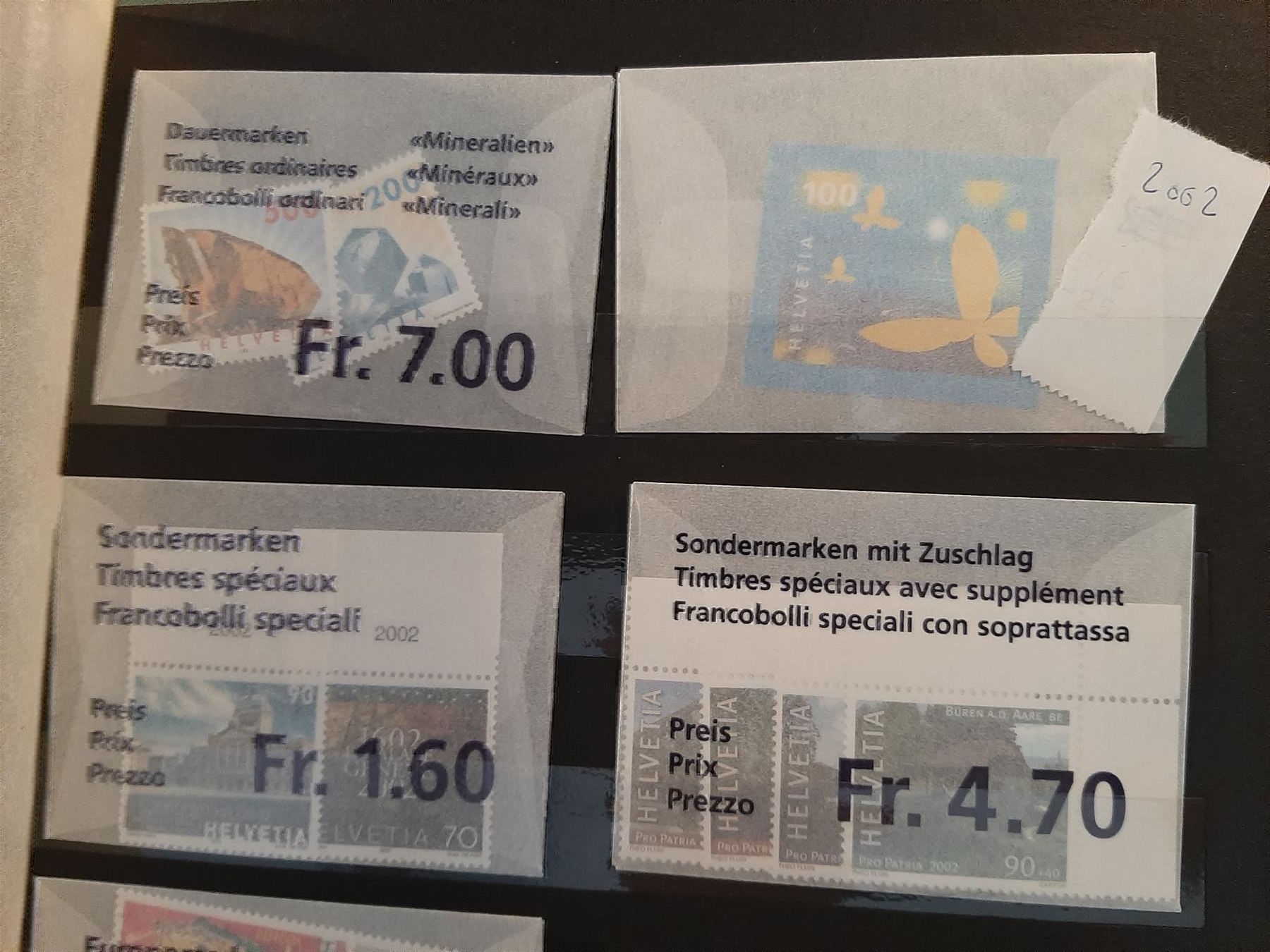 Alle Briefmarken: 2002 Diverse Briefmarken  Postfrisch – Neu (gemäss Beschreibung) aus Affoltern am Albis von Andrezc 1