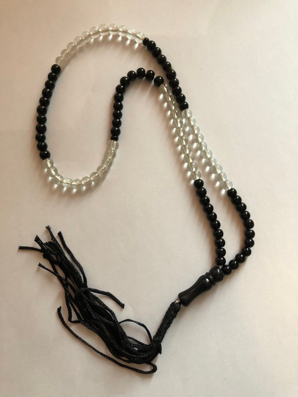 Catenine: Kette, Gebetskette, Tasbih, schwarz/ transparent – Nuovo (secondo la descrizione) da Erlinsbach venduto da boh_zp8f