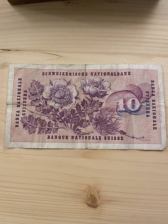 Banconote: Alte Schweizer Banknote 10er – Usato da Seuzach venduto da Wolf936 1