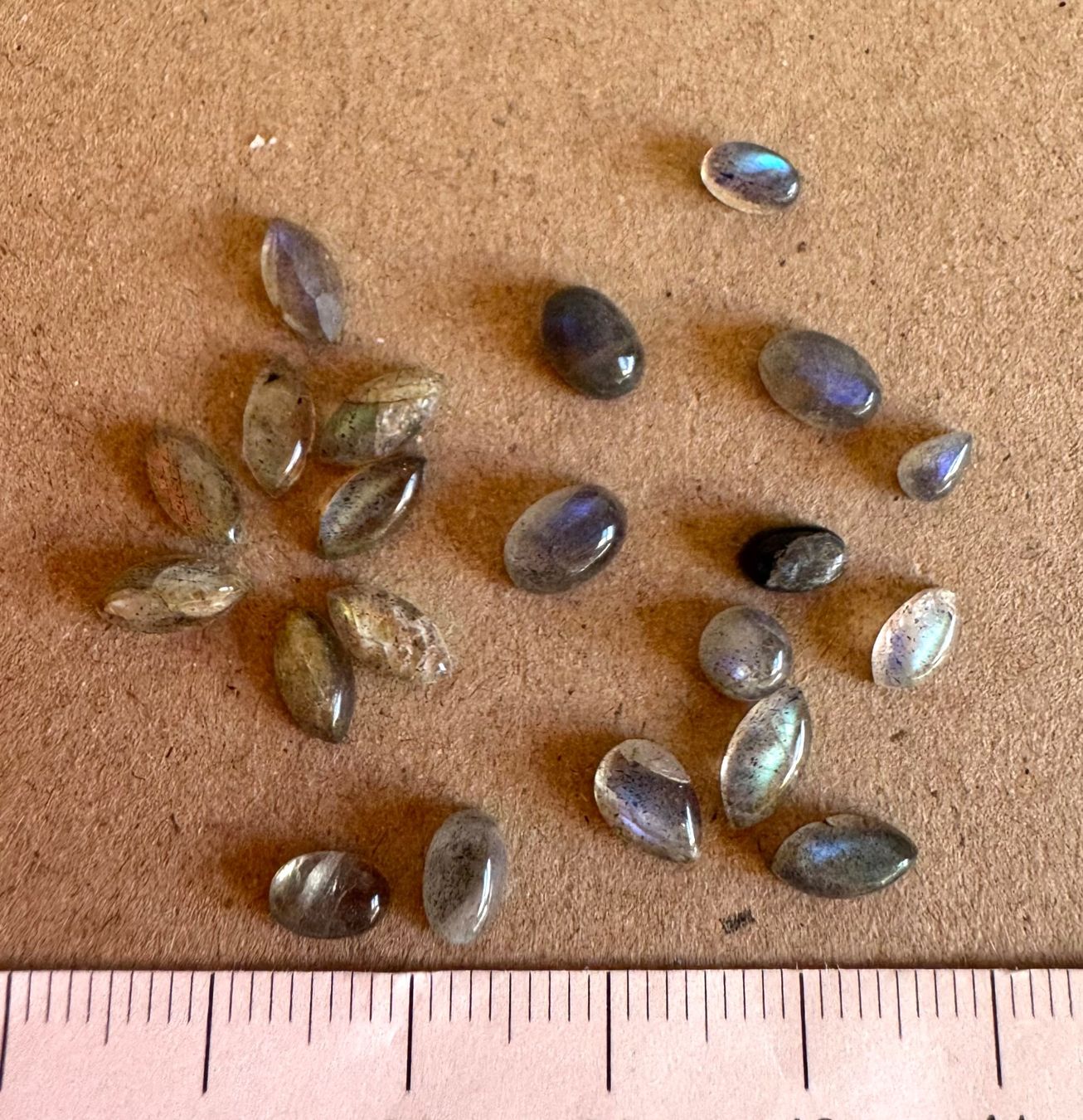 Pietre preziose: Labradorit Cabochons  ECHT!!!   top Farben/Glanz – Nuovo e nell'imballaggio originale da Leuggern venduto da gemshow 3