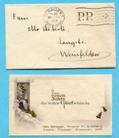 Brief von St. Gallen nach Weinfelden 1938 mit P.P.-Stempel