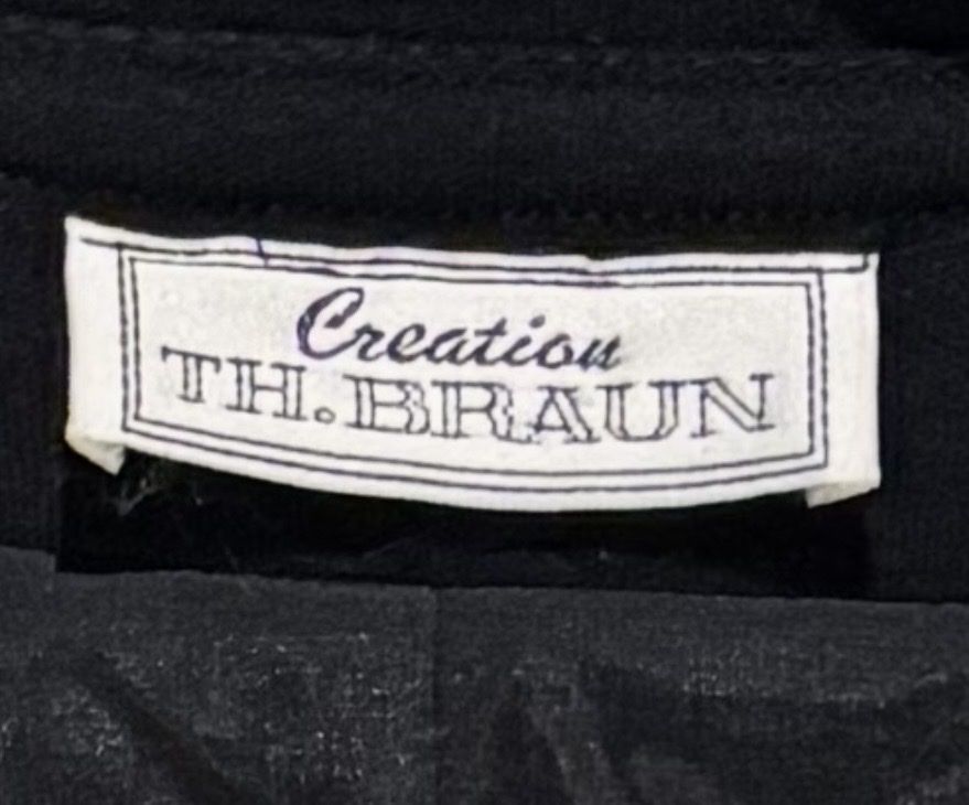 Giacche: Vintage Blazer Creation TH Braun Barock Muster Schwarz – Usato da Auslikon venduto da raf_hjb5 2