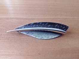 Brosche Silber 800 schlichtes präzises Design Kordes & L