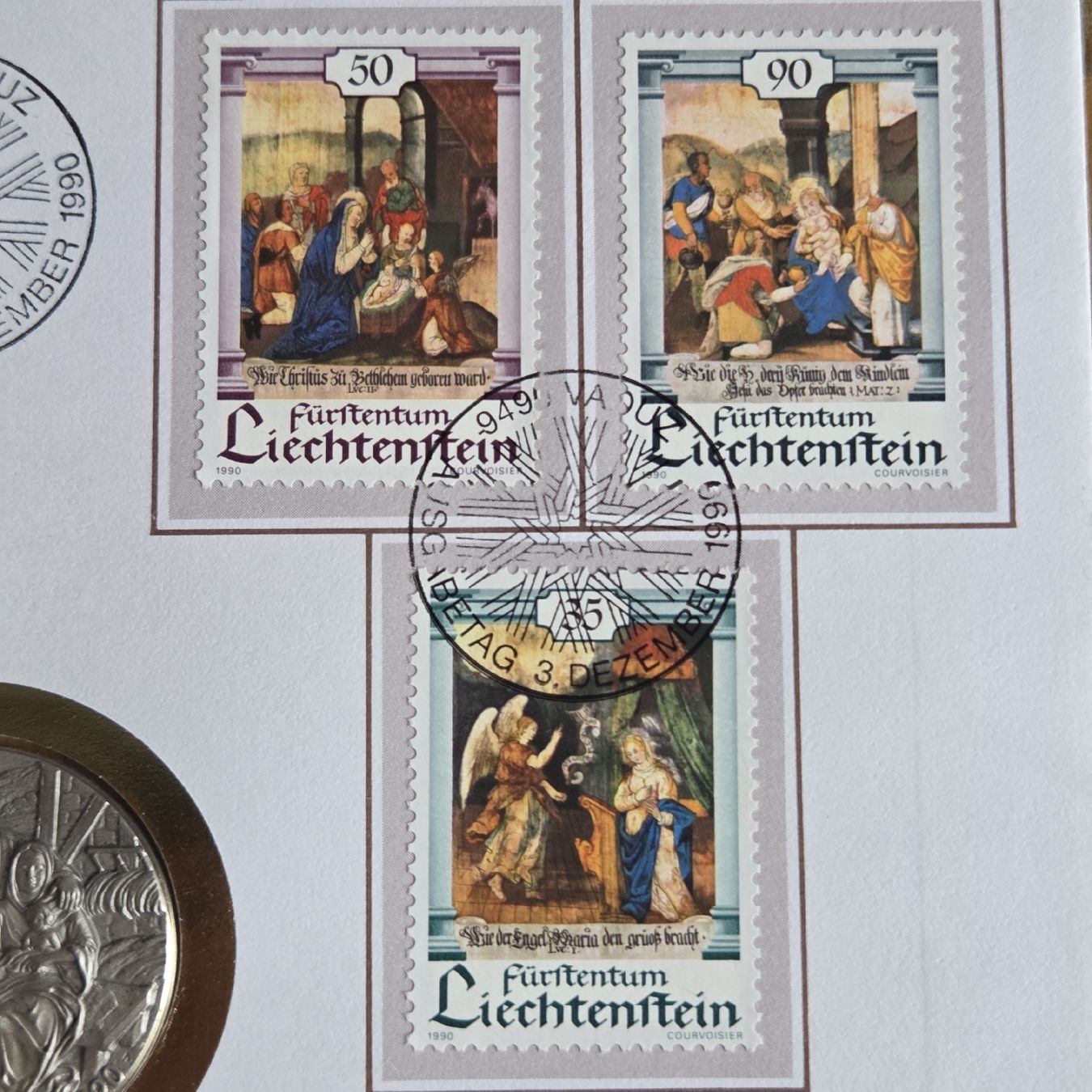 Medaillen: Silbermedaille Weihnachten 1990 – Gebraucht aus Stans von Ducati16 3