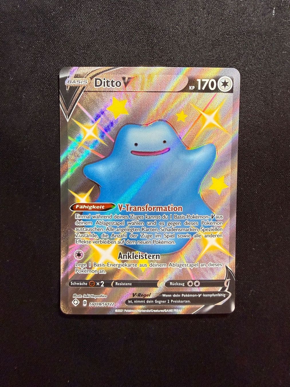 Pokémon Carte collezionabili: Pokemon Ditto V SV118/SV122 DE – Usato da Buchs SG venduto da Rheintalseller