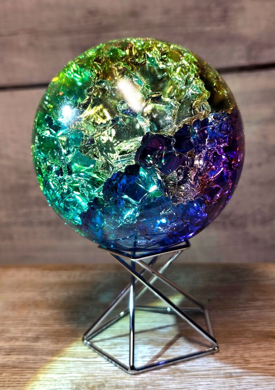 Bicchieri: Regenbogen Crackle Glaskugel 1.2kg – Nuovo e nell'imballaggio originale da Matzingen venduto da Shay_Crystalz 4
