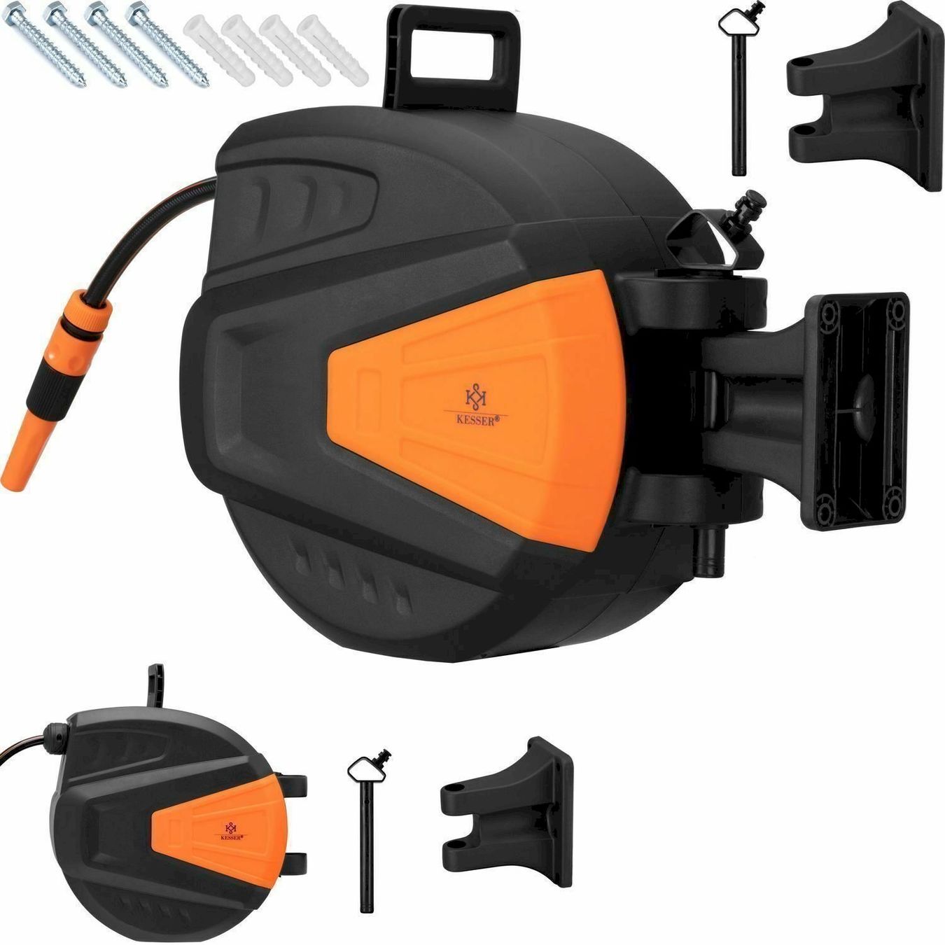 Tuyaux & tubes: KESSER Schlauchaufroller Orange 20 Meter – Neuf avec emballage d'origine à Bottighofen par zaap 7