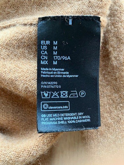 H&M Maglioni & Felpe: Kaschmir Rollkragenpullover, Gr. M, rehbraun – Usato da Brugg AG venduto da Hellviolett 2