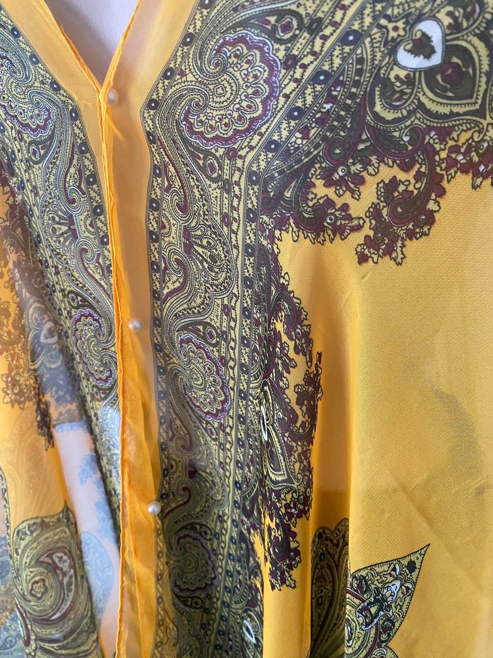 Camicette: stilvolle und edle Bluse/Tunika, gelb, 1 Size – Nuovo e nell'imballaggio originale da Winkel venduto da ferrari2022 7