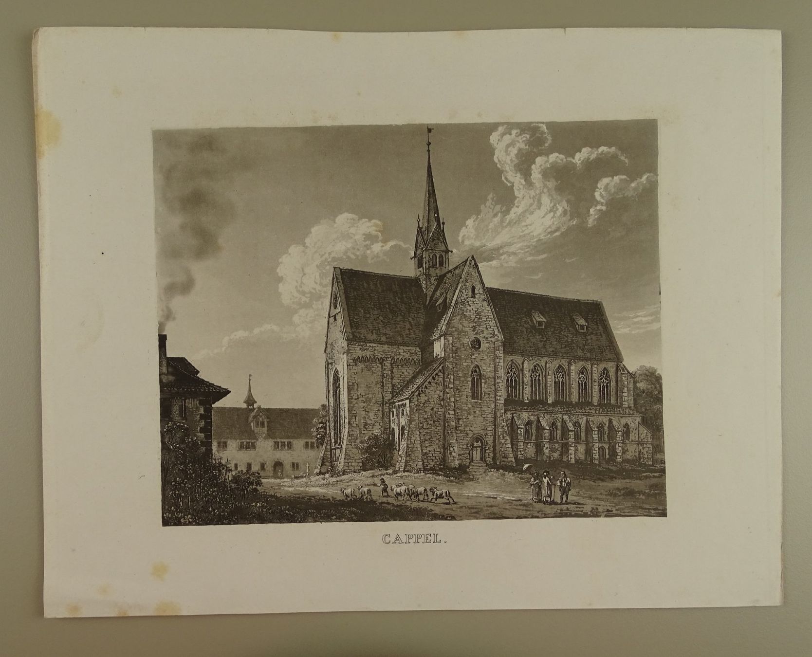 Incisioni: KAPPEL, CAPPEL, AQUATINTA 1845 – Usato da Grüningen venduto da Kartensammler 1